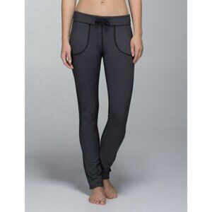 Lululemon Skinny Will Pant (Print) Diamond Dot Black White Sz 2 EUC